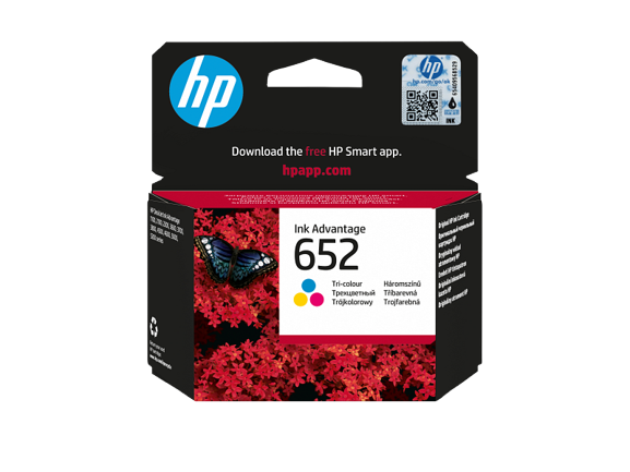 HP Inks (652 Tri-colour; GT52 Cyan/Magenta/Yellow)