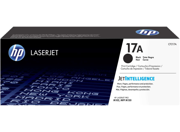 HP 17A Black Original LaserJet Toner Cartridge, CF217A